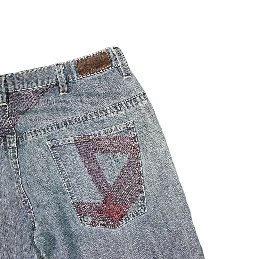Vtg Sean John Embroidered Jeans Mens 36 X 33